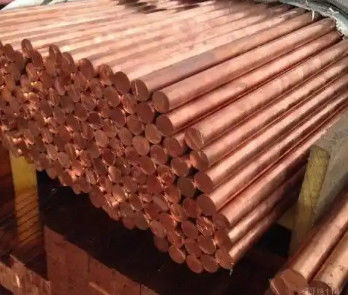 পোলিশ পৃষ্ঠ 99.9% লাল তামা ব্যাসার্ধ 10-50mm C11000 নির্মাণের জন্য কঠিন তামা বার