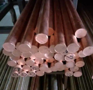পোলিশ পৃষ্ঠ 99.9% লাল তামা ব্যাসার্ধ 10-50mm C11000 নির্মাণের জন্য কঠিন তামা বার